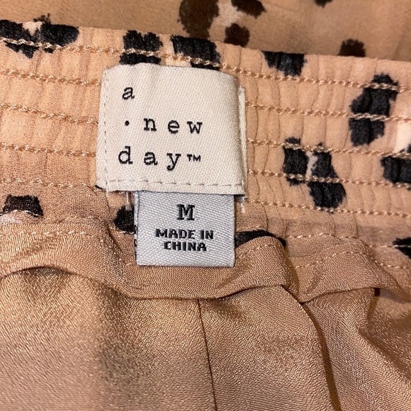 A NEW DAY Animal Print Pleated Midi Skirt - Picture 2 of 3